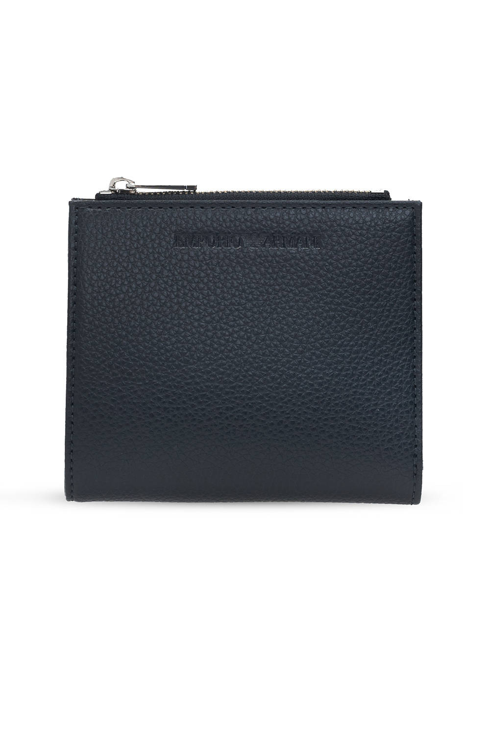 Emporio armani Cuir Leather wallet with logo